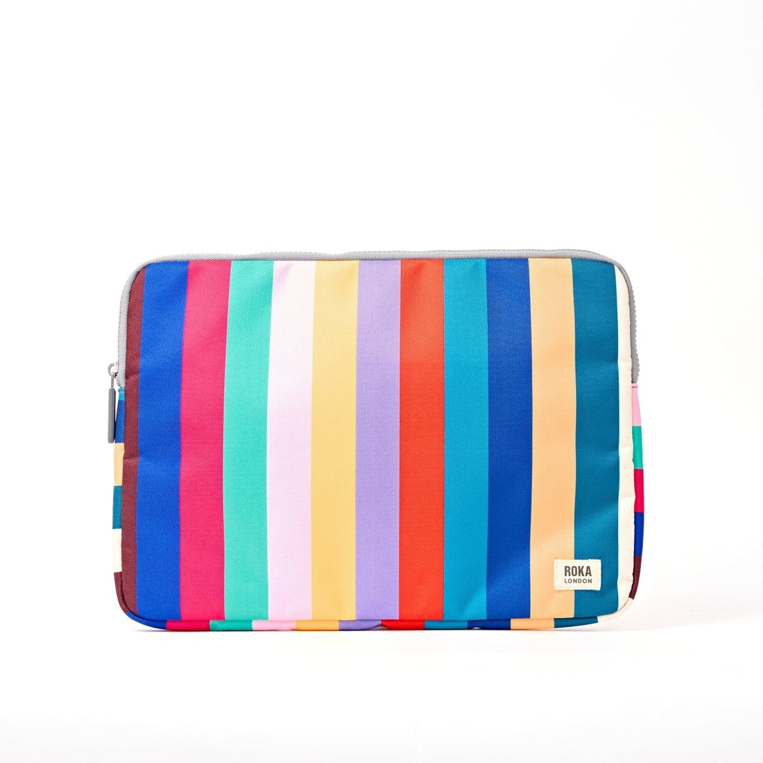 Brick Lane Laptop Sleeve in Wide Multi Stripe - RUTHERFORD & Co