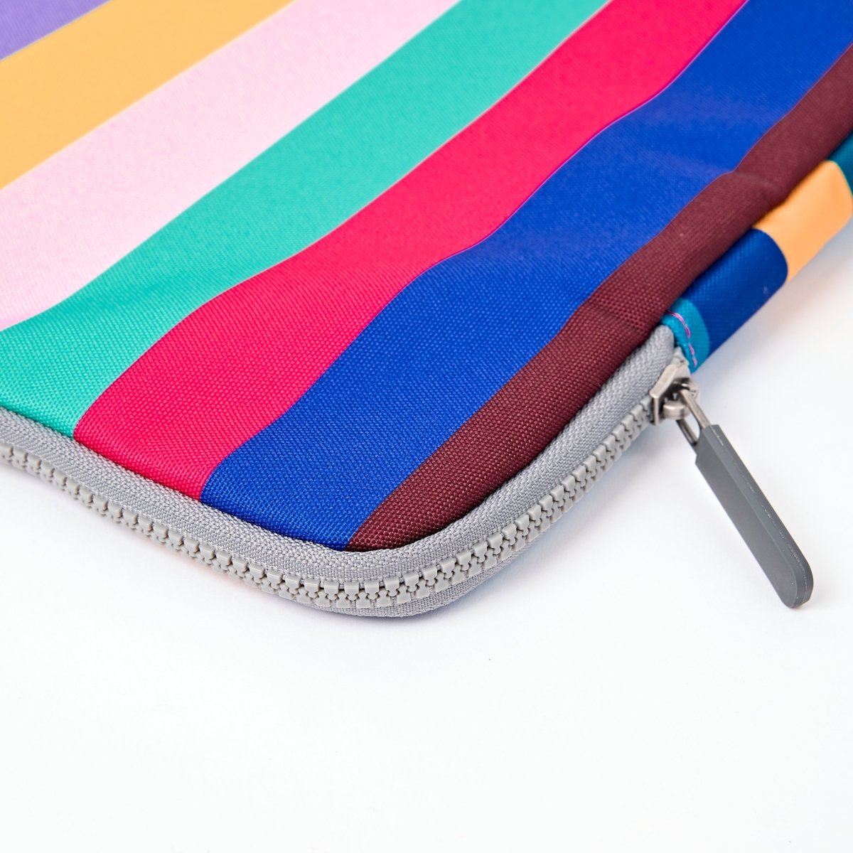 Brick Lane Laptop Sleeve in Wide Multi Stripe - RUTHERFORD & Co