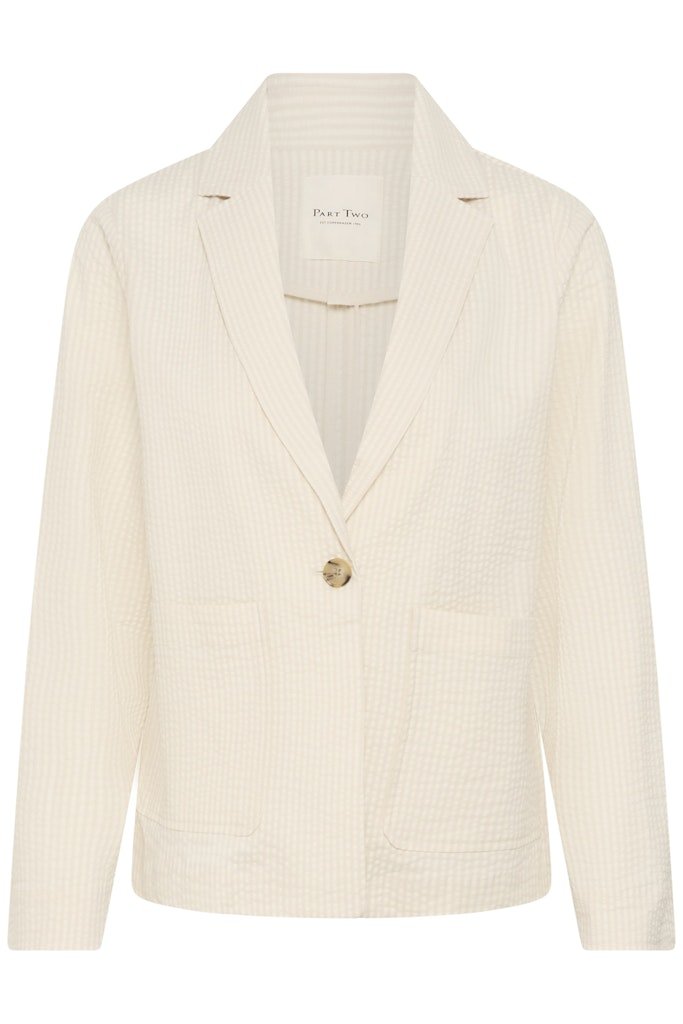 BriddiPW Jacket Casual Jacket - Whisper White Stripe - RUTHERFORD & Co