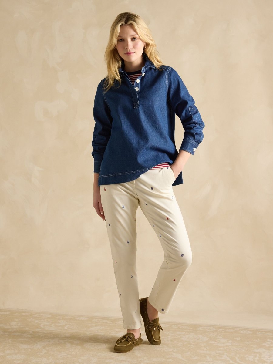 Brinley Denim Deck Shirt - RUTHERFORD & Co