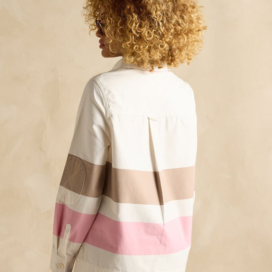 Brinley Tan/Pink Deck Shirt - RUTHERFORD & Co