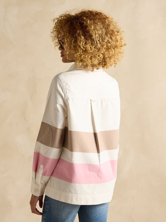 Brinley Tan/Pink Deck Shirt - RUTHERFORD & Co