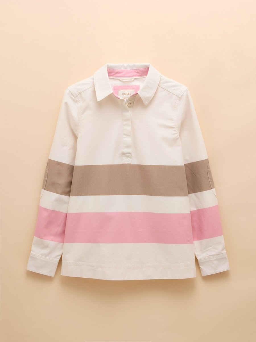 Brinley Tan/Pink Deck Shirt - RUTHERFORD & Co