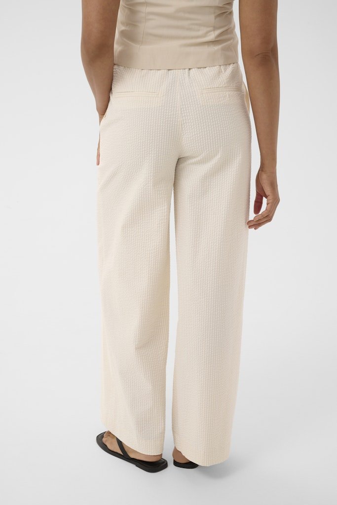 BritaPW Pants Trousers - Whisper White Stripe - RUTHERFORD & Co