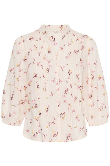 BrithPW Blouse - Peach Blossom Bouquet Print - RUTHERFORD & Co