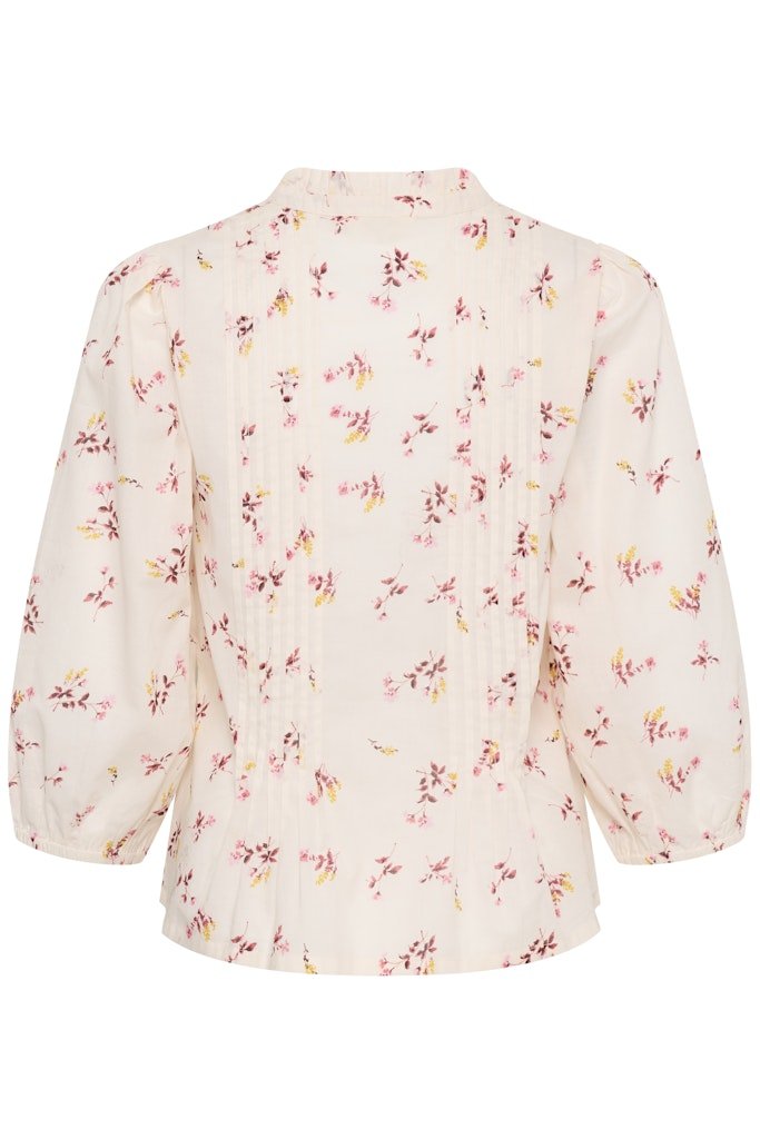 BrithPW Blouse - Peach Blossom Bouquet Print - RUTHERFORD & Co