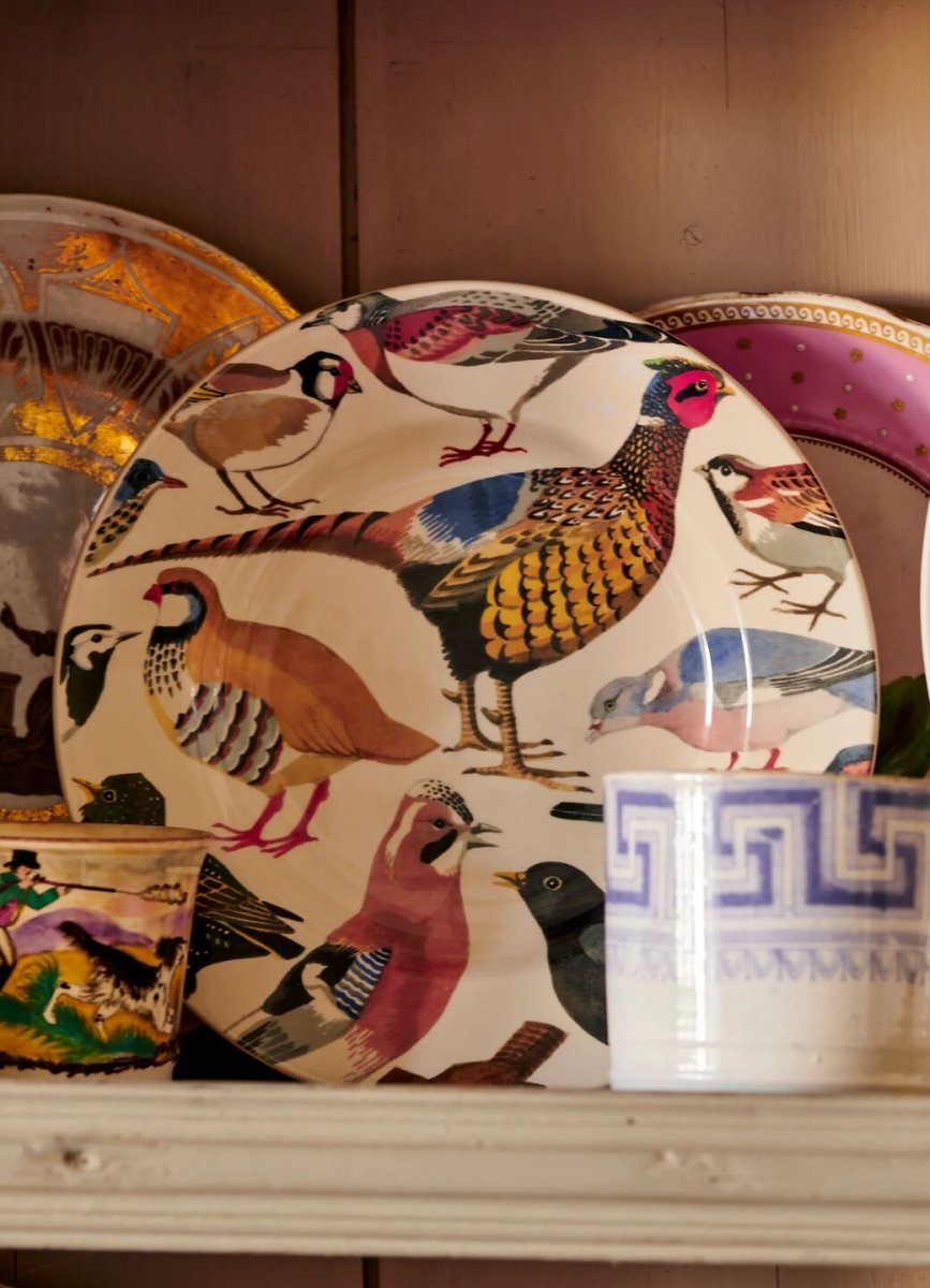 British Birds Medium Dinner Plate, 8.5 Inch - RUTHERFORD & Co