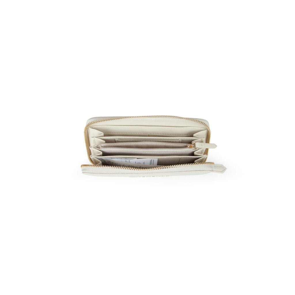 Brixton Zip Around Wallet Ecru - RUTHERFORD & Co
