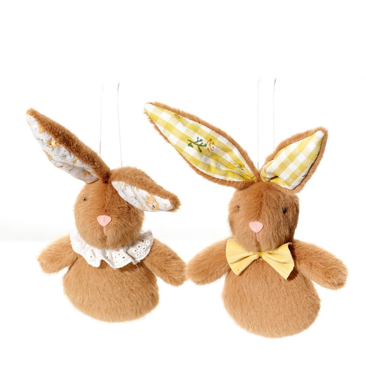 Bunny Hops Plush Ditsy Trim Bunny - RUTHERFORD & Co