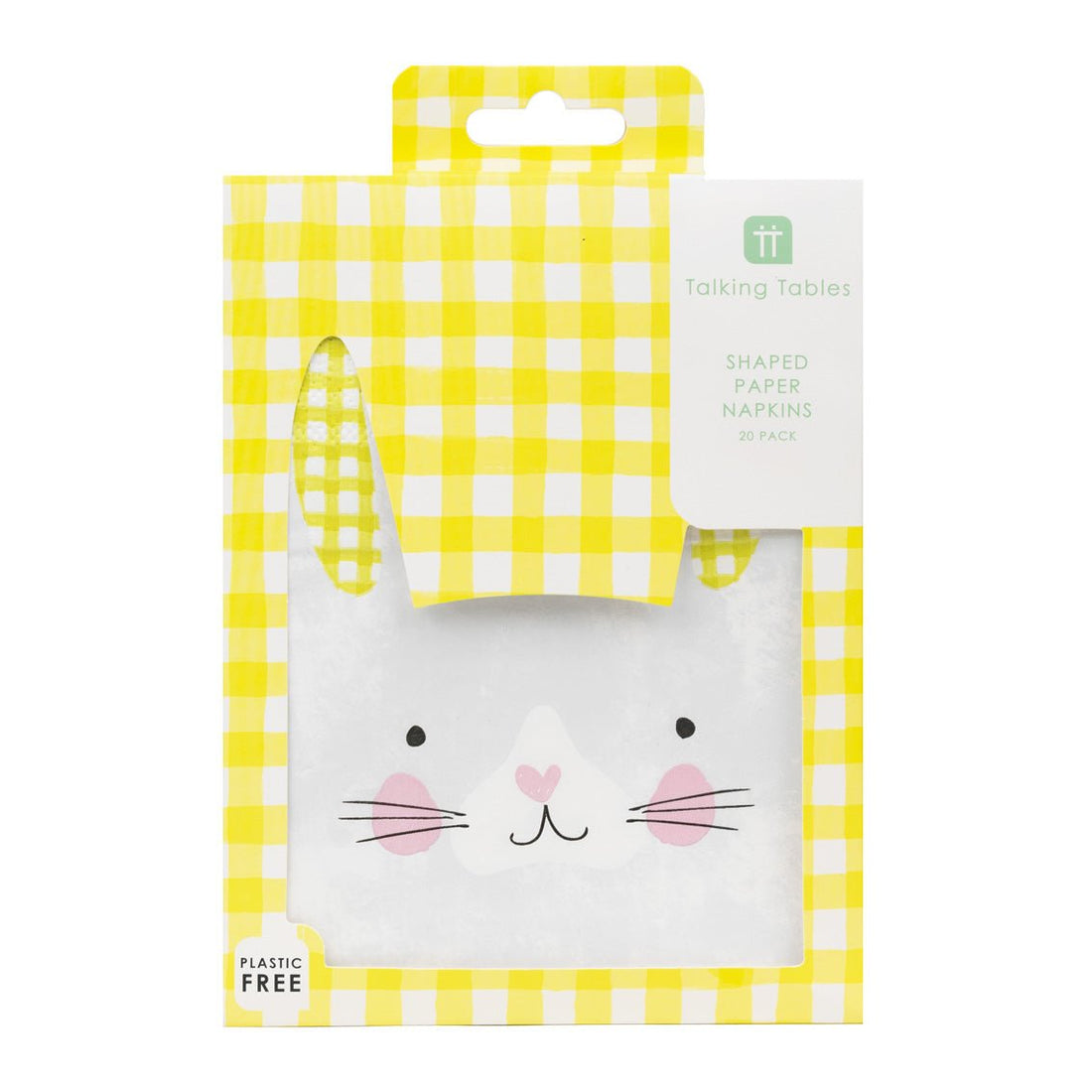 Bunny Shaped Paper Napkins - 20 Pack - RUTHERFORD & Co