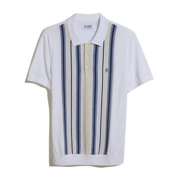 Vertical Stripe Polo Shirt