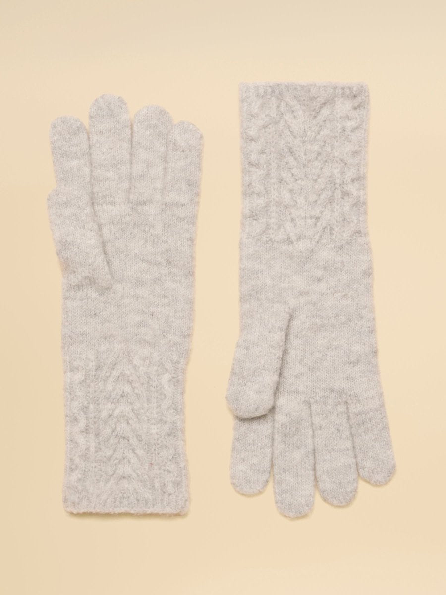 Cable Gloves - Grey - RUTHERFORD & Co