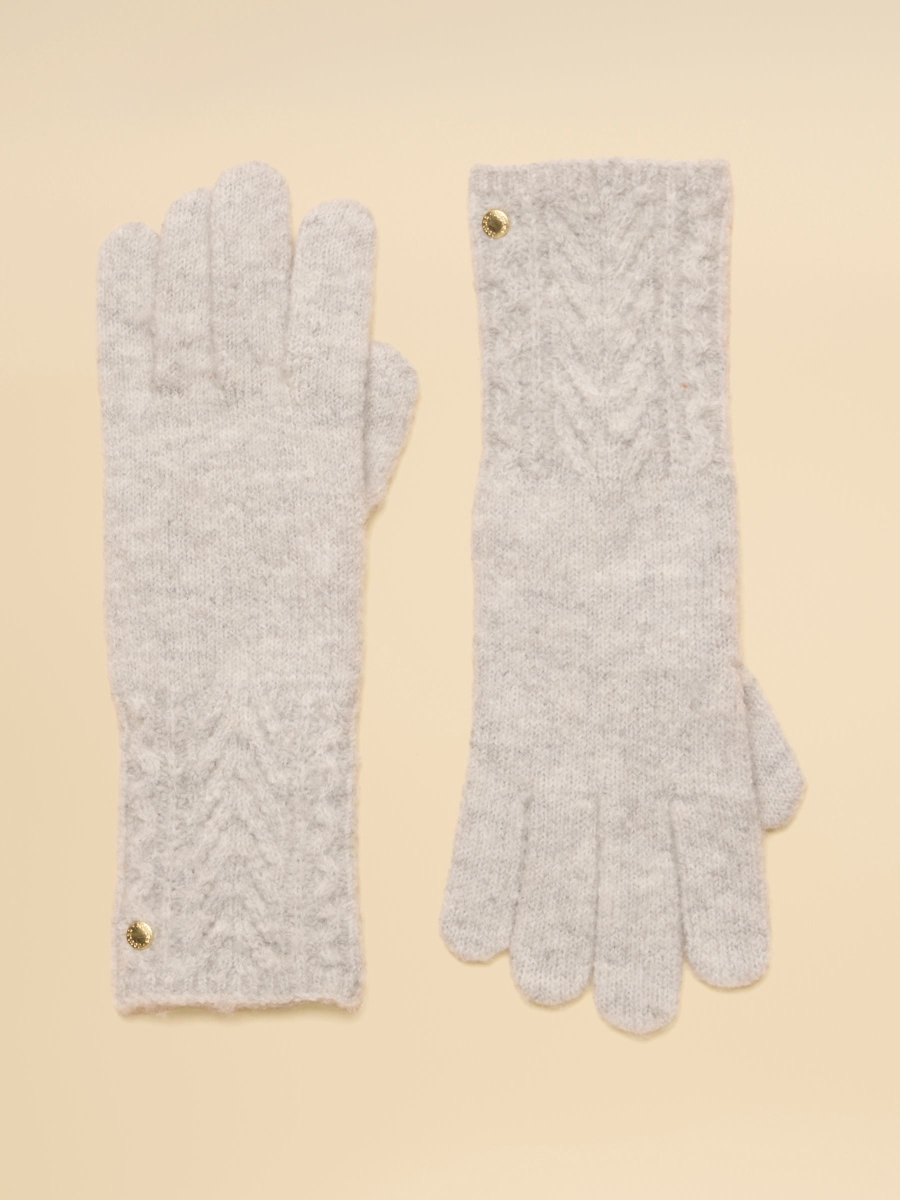 Cable Gloves - Grey - RUTHERFORD & Co