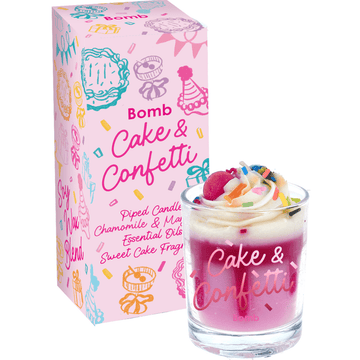 Cake and Confetti Piped Candle - RUTHERFORD & Co