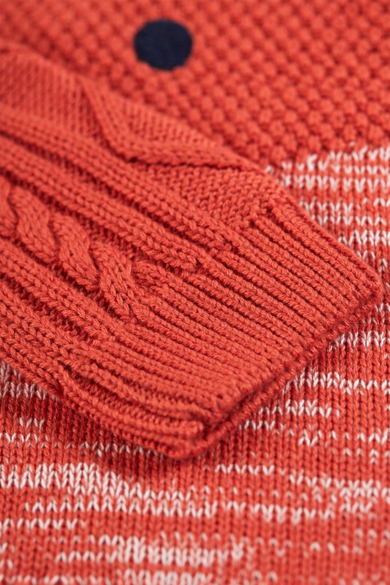 Caleb Character Knit Jumper - Fox - RUTHERFORD & Co
