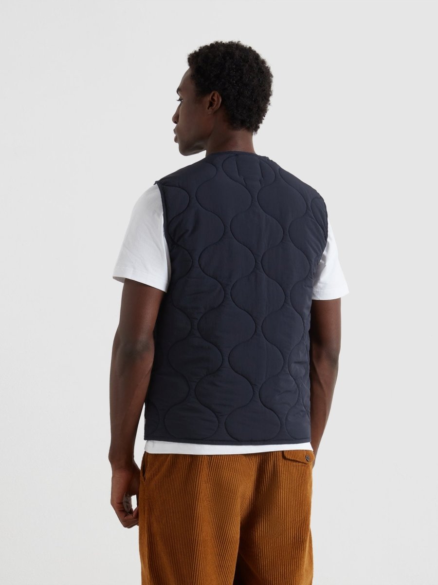Campbell Quilted Gilet In True Navy - RUTHERFORD & Co