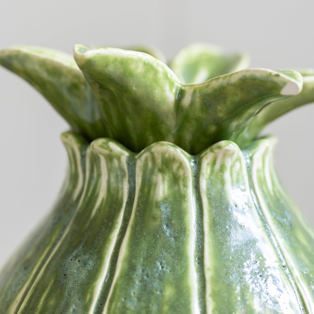 Candle Holder & Vase Duo St Kitts Green - RUTHERFORD & Co