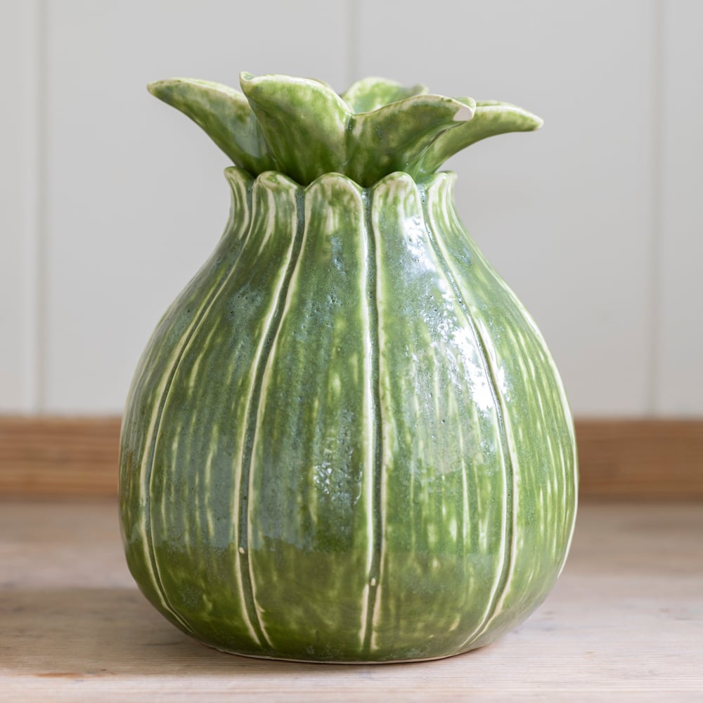 Candle Holder & Vase Duo St Kitts Green - RUTHERFORD & Co