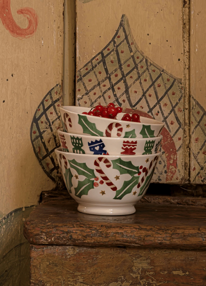 Candy Canes Small Old Bowl - RUTHERFORD & Co