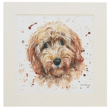 Candy Cockapoo Mounted Print - RUTHERFORD & Co