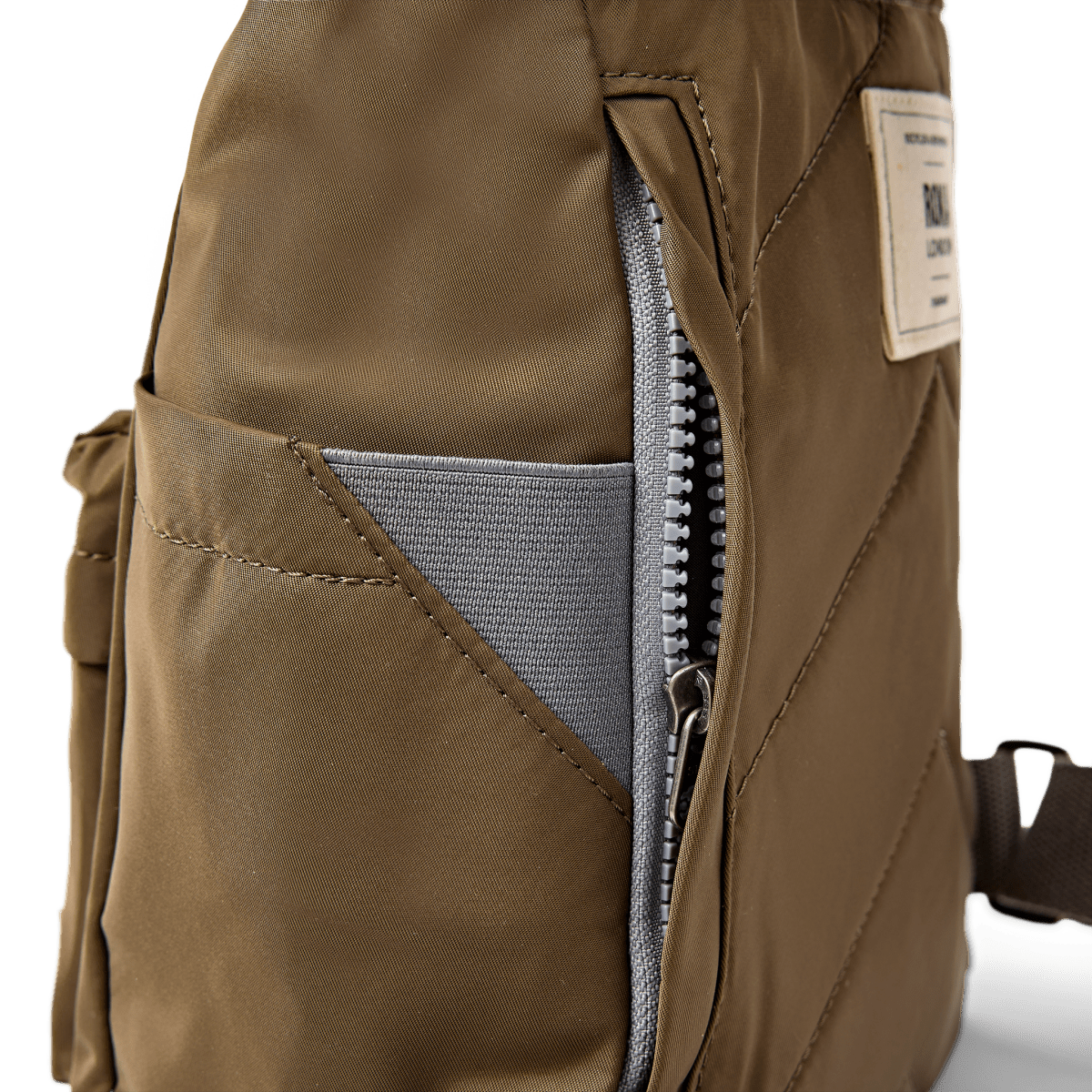 Canfield Roll Top Backpack in Army - RUTHERFORD & Co