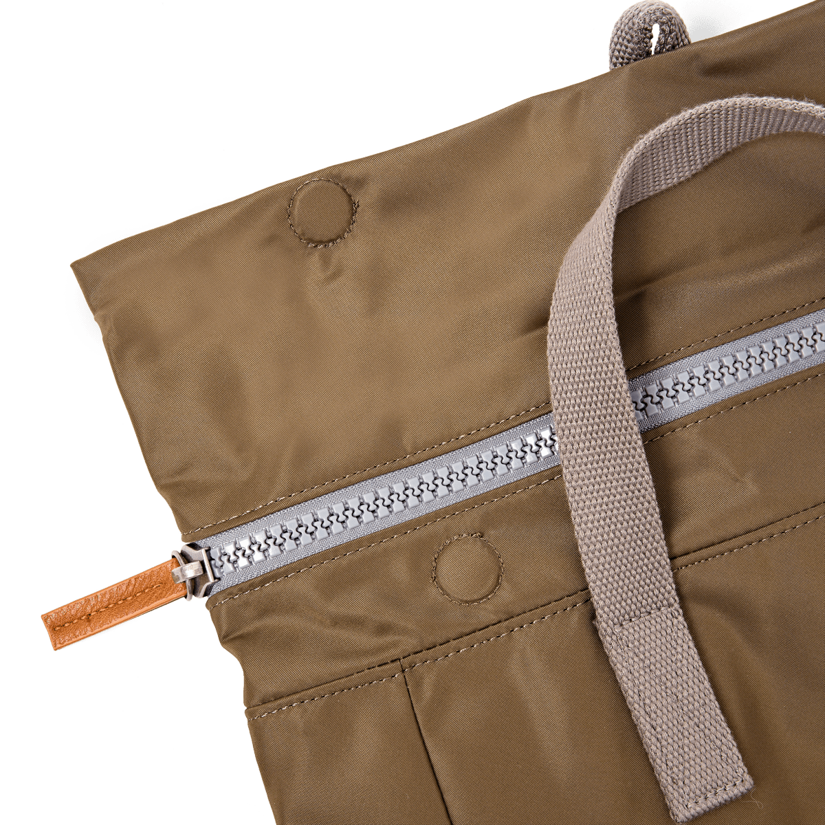 Canfield Roll Top Backpack in Army - RUTHERFORD & Co