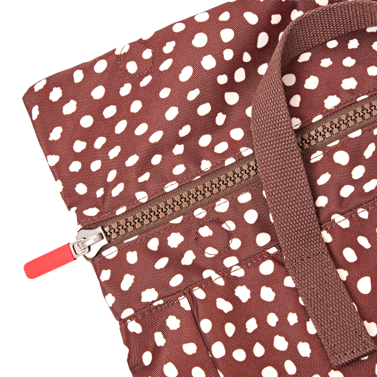 Canfield Roll Top Backpack in Brown Dot - Medium - RUTHERFORD & Co
