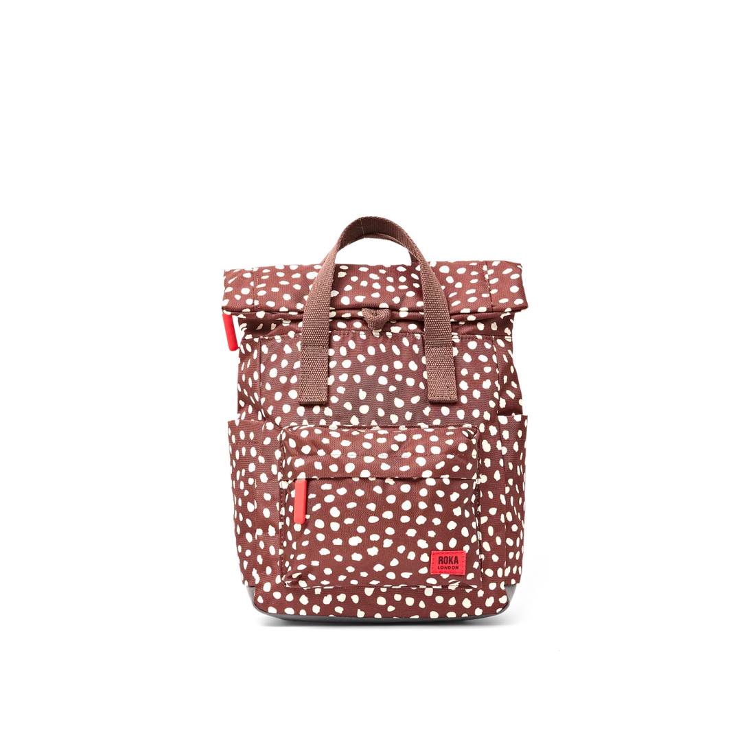 Canfield Roll Top Backpack in Brown Dot - Small - RUTHERFORD & Co
