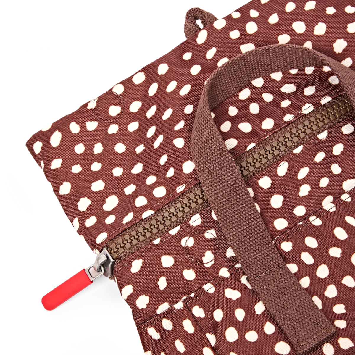 Canfield Roll Top Backpack in Brown Dot - Small - RUTHERFORD & Co