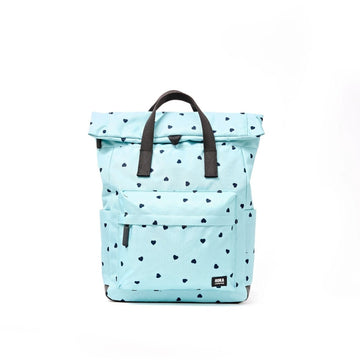Canfield Roll Top Backpack in Heart Print - Medium - RUTHERFORD & Co