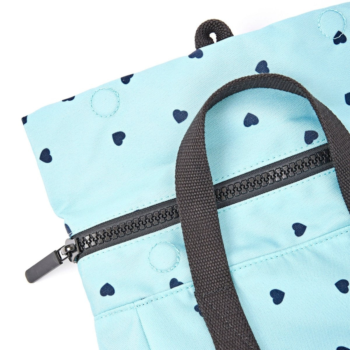 Canfield Roll Top Backpack in Heart Print - Medium - RUTHERFORD & Co