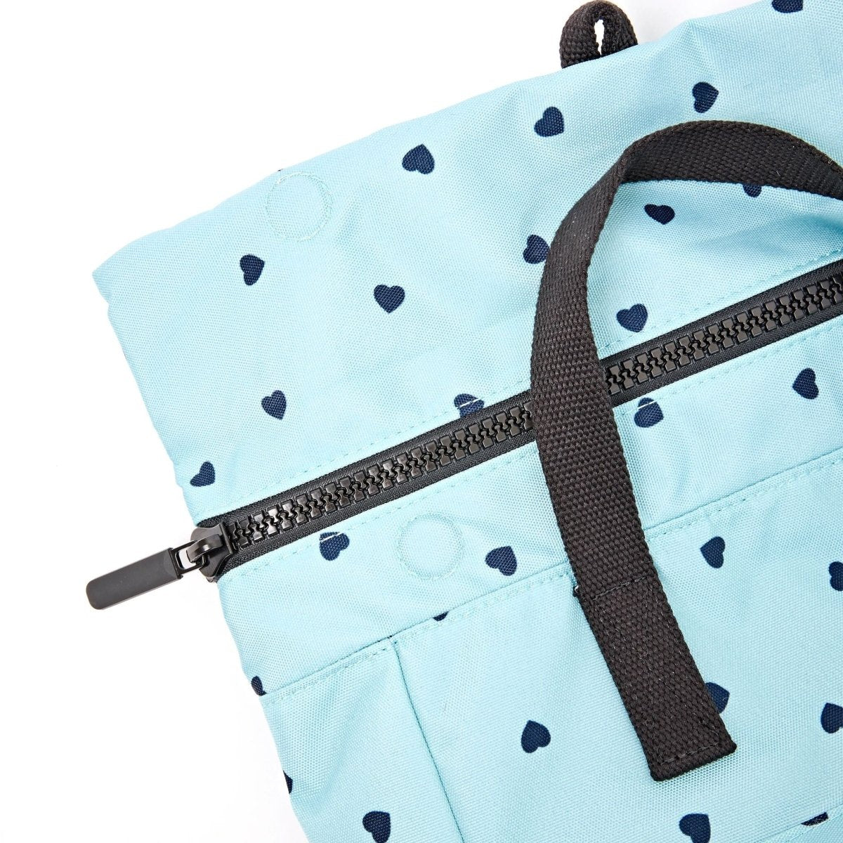 Canfield Roll Top Backpack in Heart Print - Medium - RUTHERFORD & Co