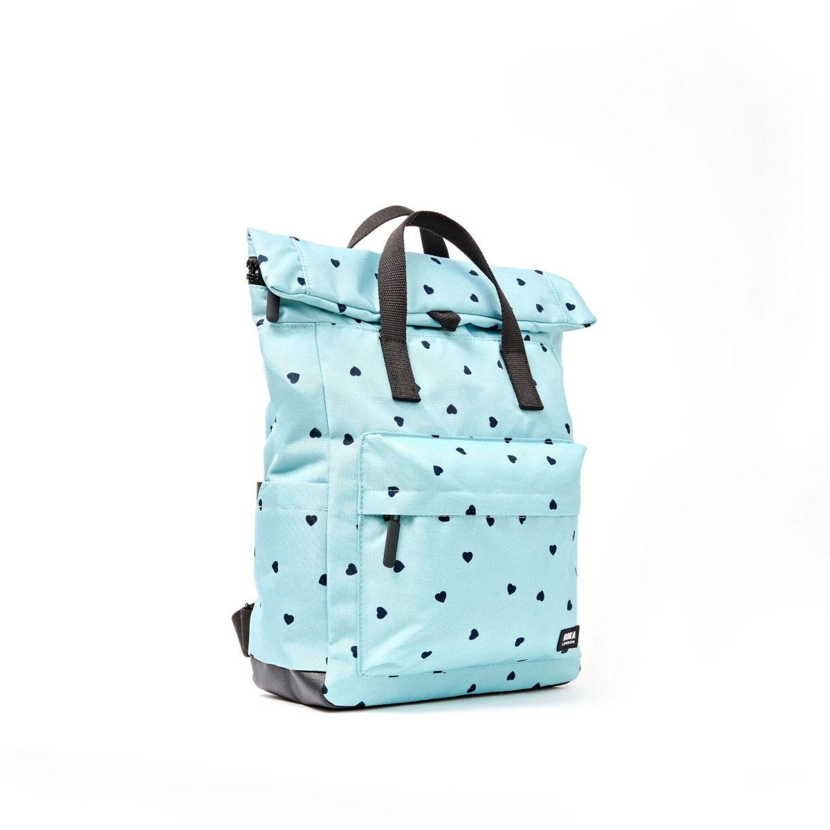 Canfield Roll Top Backpack in Heart Print - Medium - RUTHERFORD & Co