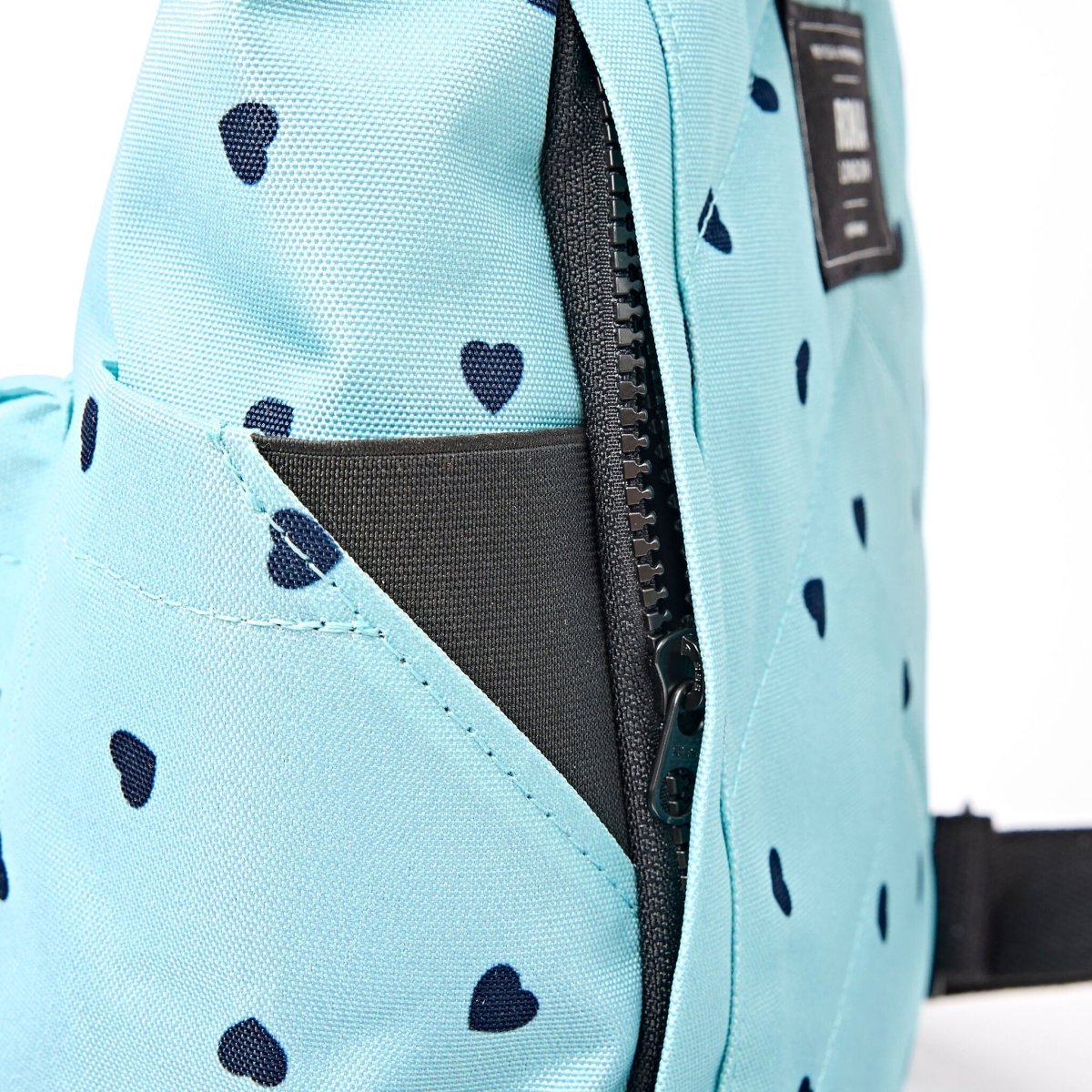 Canfield Roll Top Backpack in Heart Print - Medium - RUTHERFORD & Co
