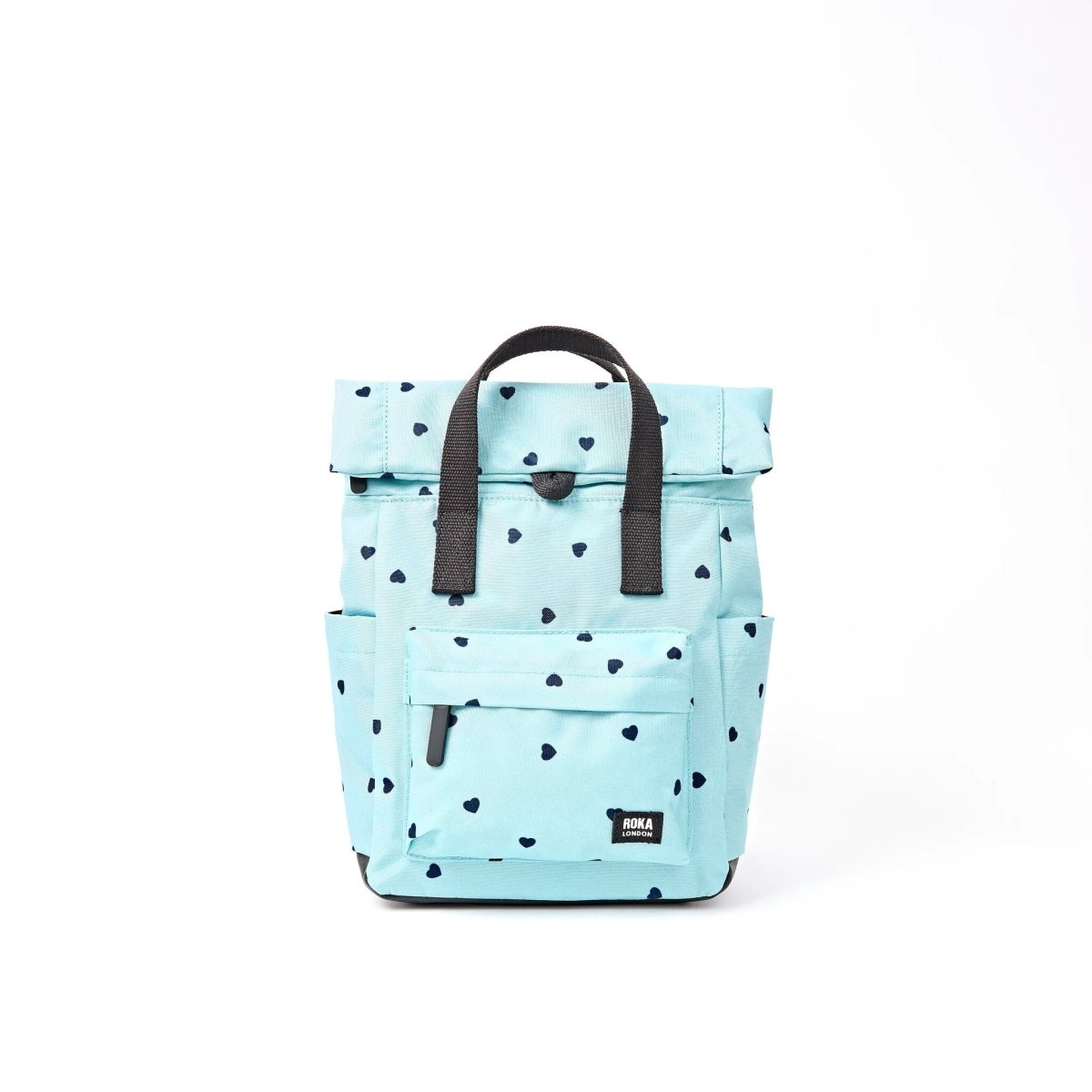 Canfield Roll Top Backpack in Heart Print - Small - RUTHERFORD & Co