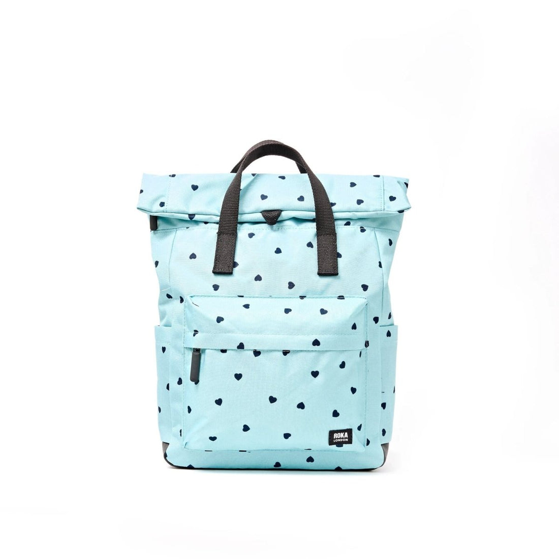 Canfield Roll Top Backpack in Heart Print - Small - RUTHERFORD & Co