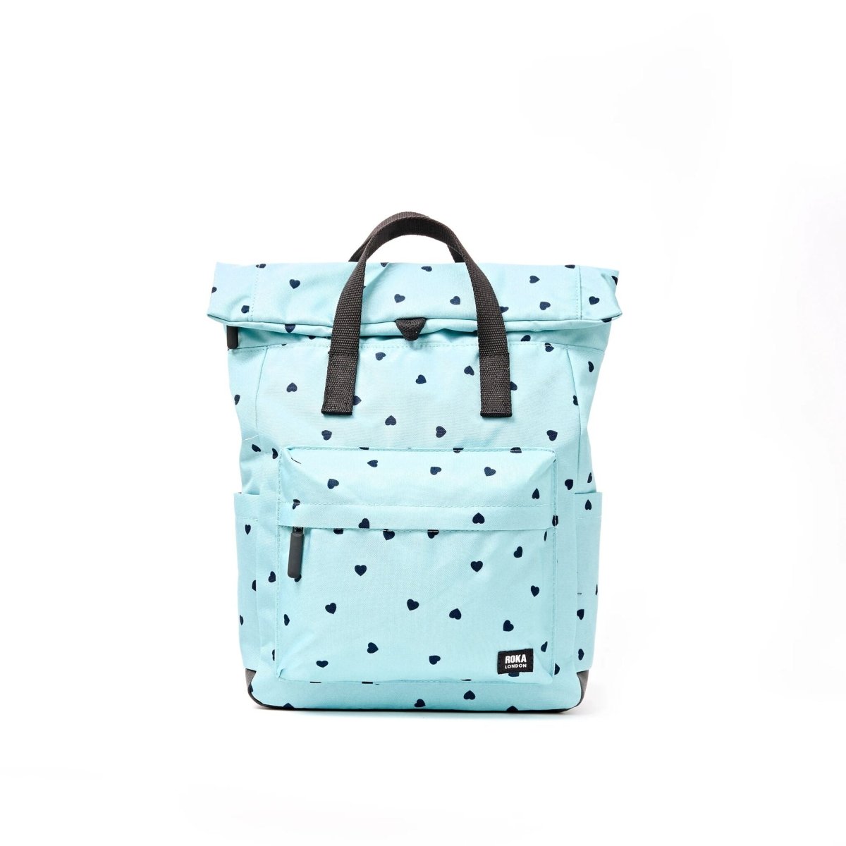 Canfield Roll Top Backpack in Heart Print - Small - RUTHERFORD & Co