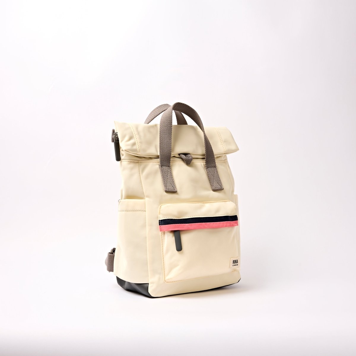 Canfield Roll Top Backpack in Wax Paper Stripe - RUTHERFORD & Co