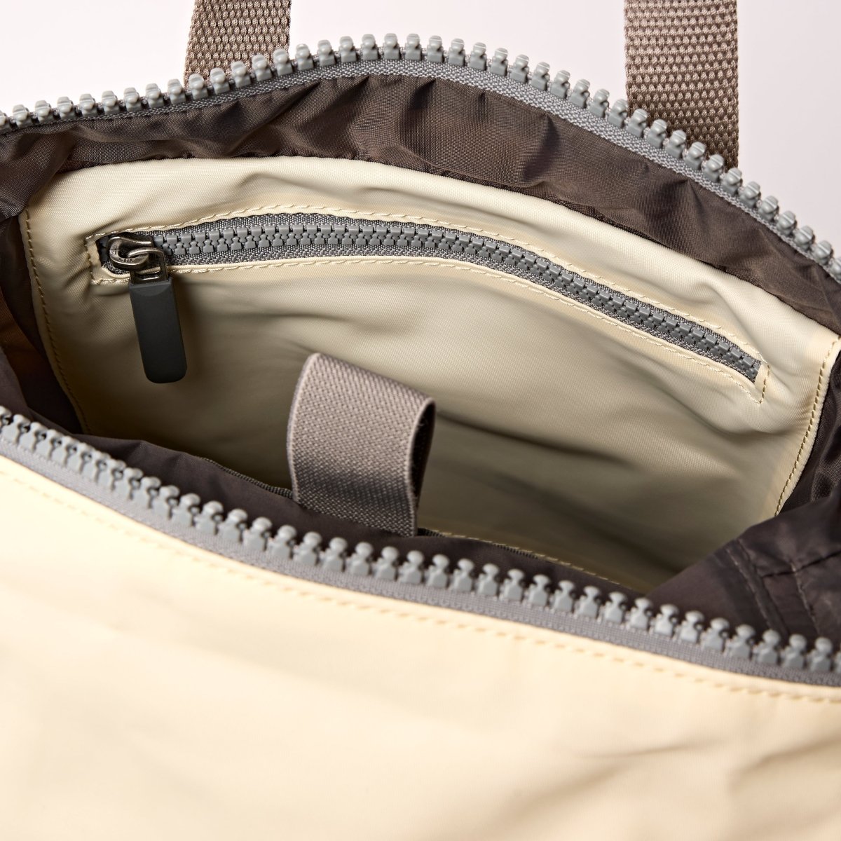 Canfield Roll Top Backpack in Wax Paper Stripe - RUTHERFORD & Co