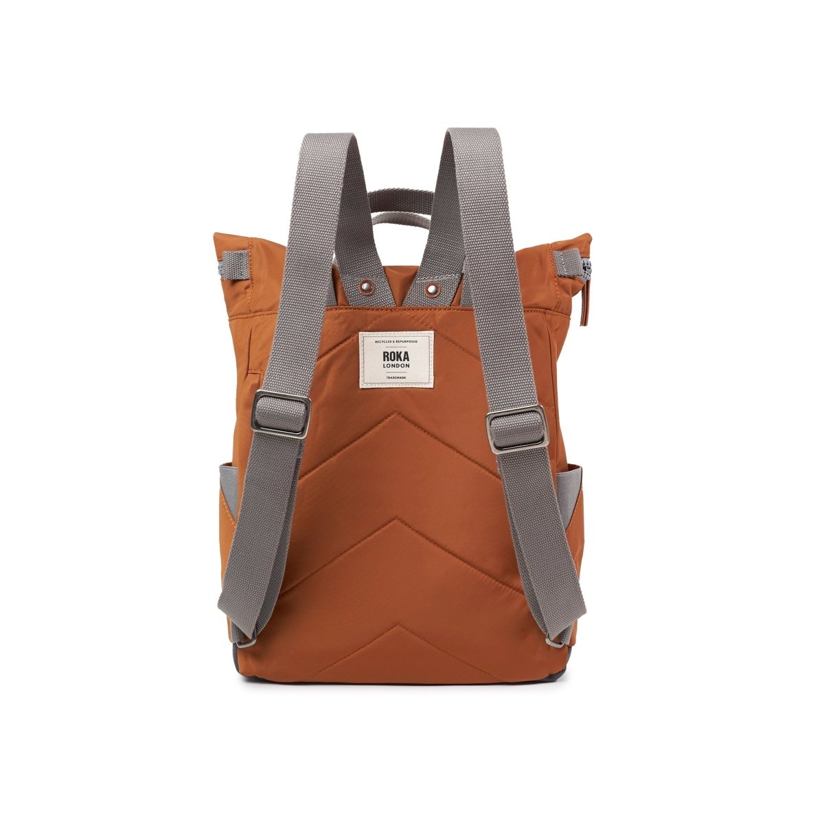 Canfield Roll Top Backpack Small Recycled Nylon - Bran - RUTHERFORD & Co