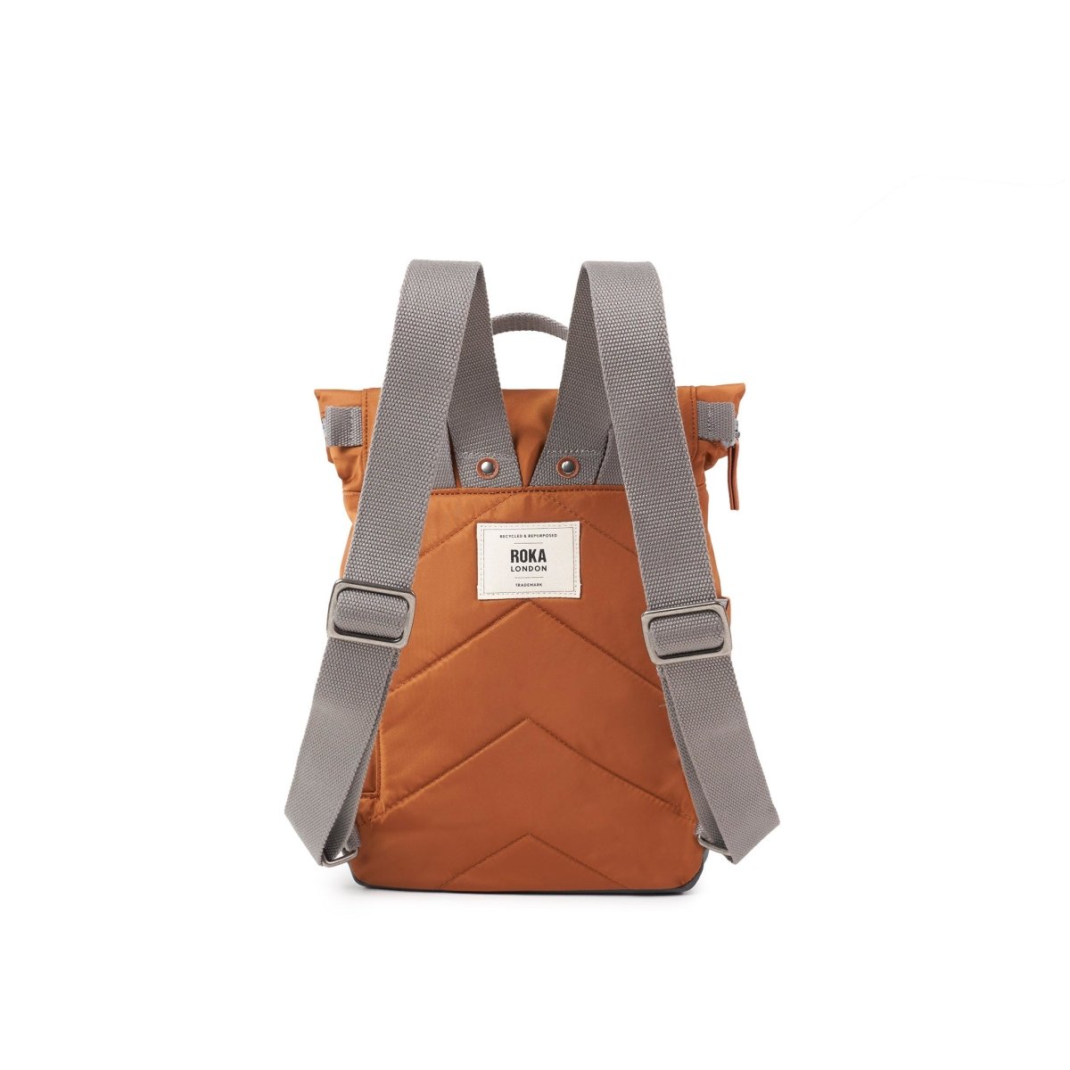 Canfield Roll Top Backpack Small Recycled Nylon - Bran - RUTHERFORD & Co