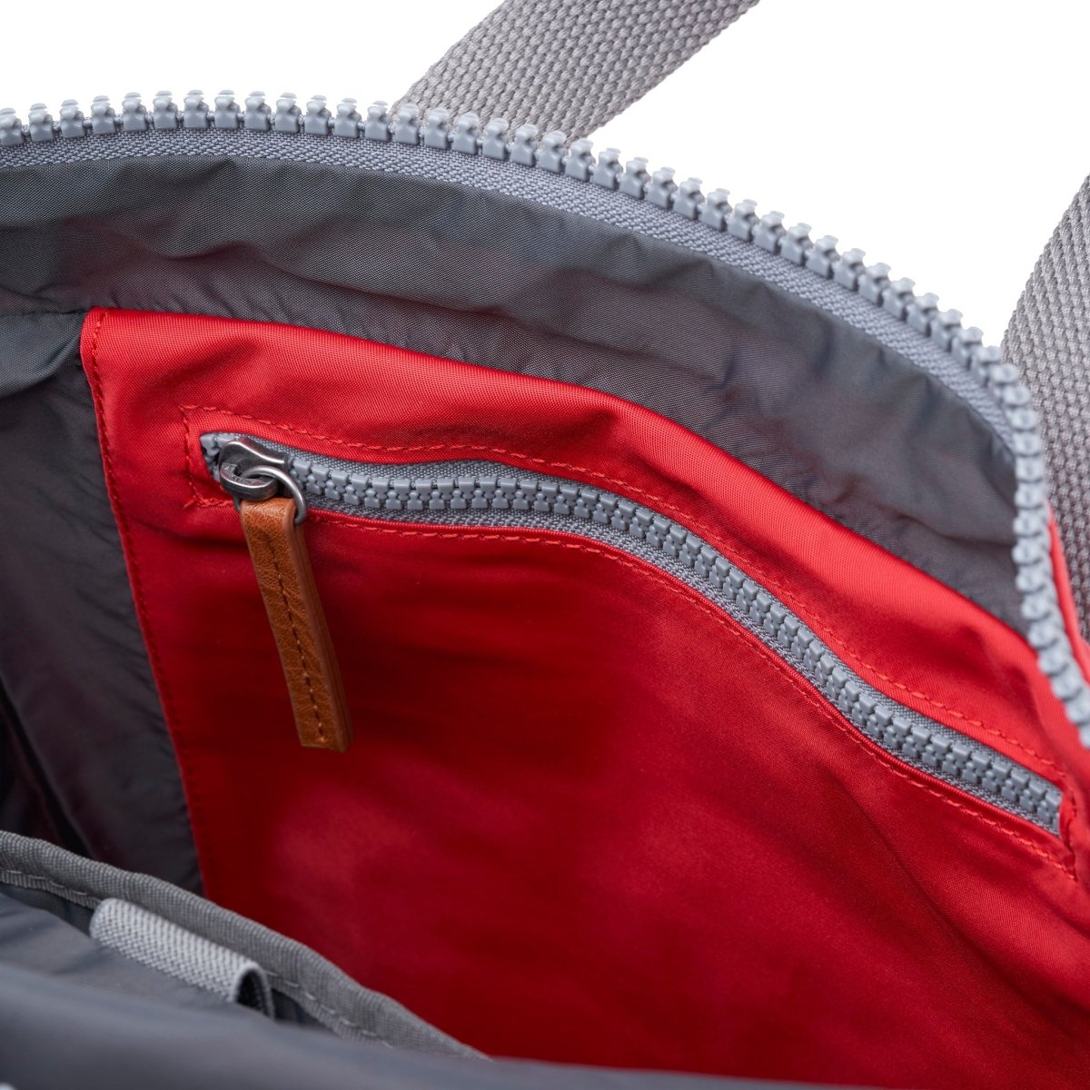 Canfield Roll Top Backpack Small Recycled Nylon - Chilli Oil - RUTHERFORD & Co