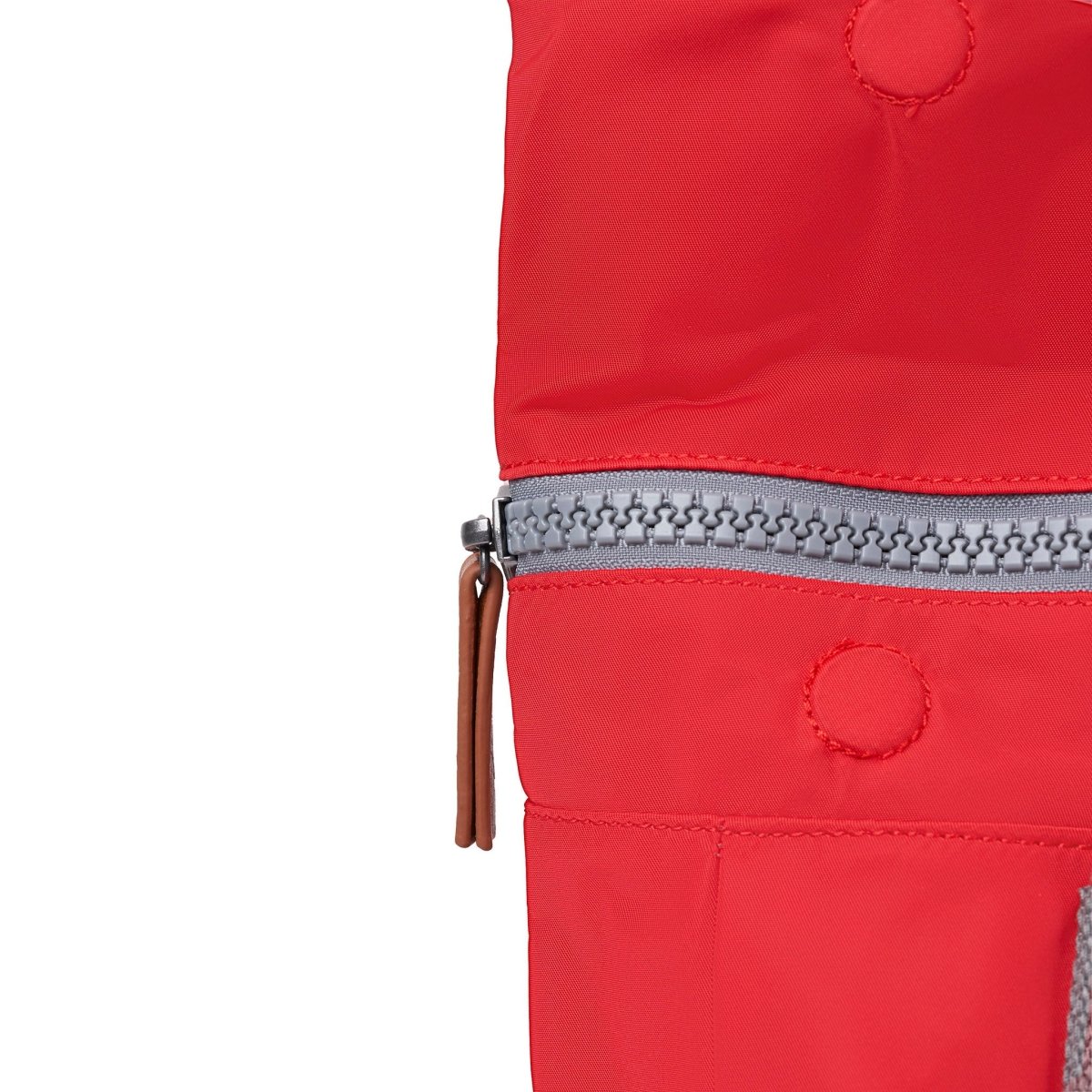 Canfield Roll Top Backpack Small Recycled Nylon - Chilli Oil - RUTHERFORD & Co