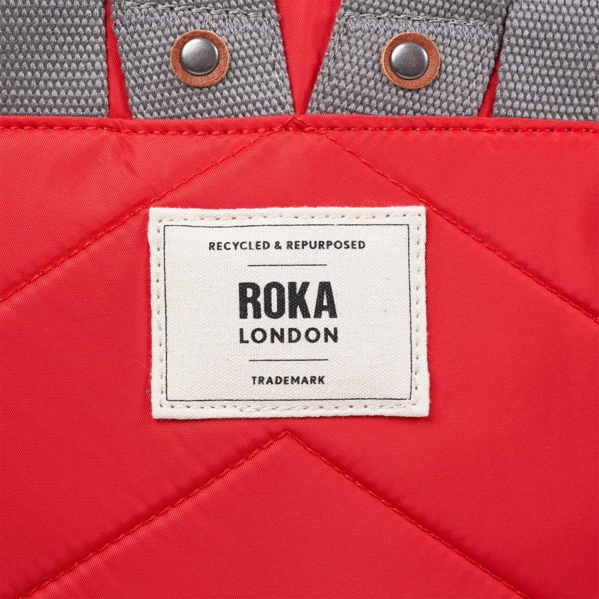 Canfield Roll Top Backpack Small Recycled Nylon - Chilli Oil - RUTHERFORD & Co