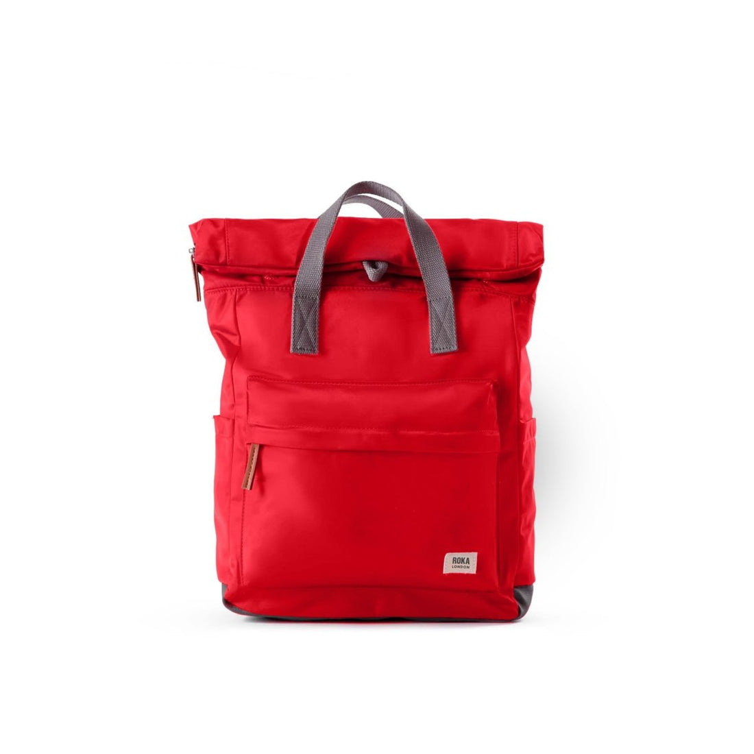Canfield Roll Top Backpack Small Recycled Nylon - Cranberry - RUTHERFORD & Co