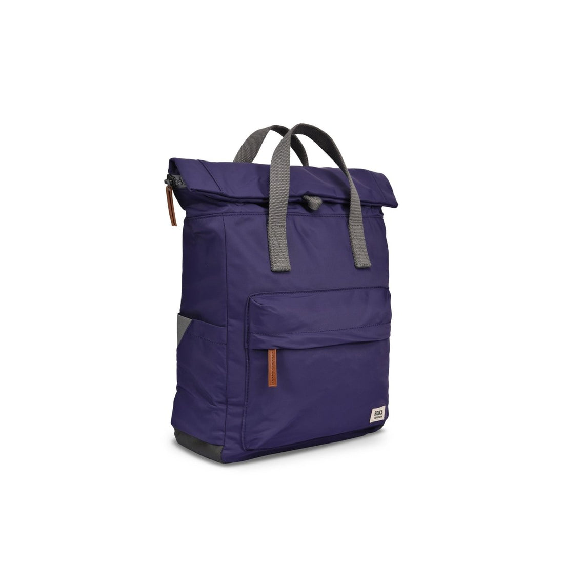 Canfield Roll Top Backpack Small Recycled Nylon - Mulberry - RUTHERFORD & Co
