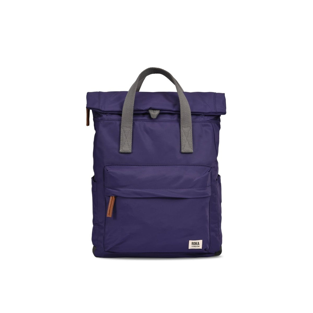 Canfield Roll Top Backpack Small Recycled Nylon - Mulberry - RUTHERFORD & Co
