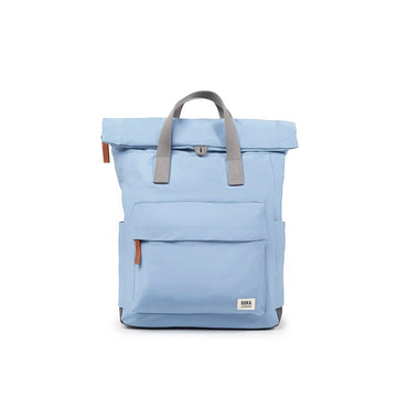 Canfield Roll Top Backpack Small Recycled Nylon Ripstop - Retro Blue - RUTHERFORD & Co