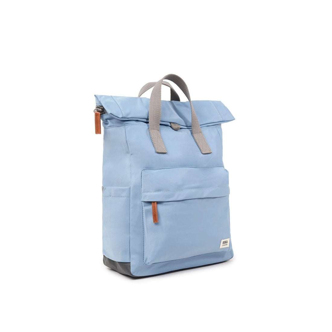 Canfield Roll Top Backpack Small Recycled Nylon Ripstop - Retro Blue - RUTHERFORD & Co