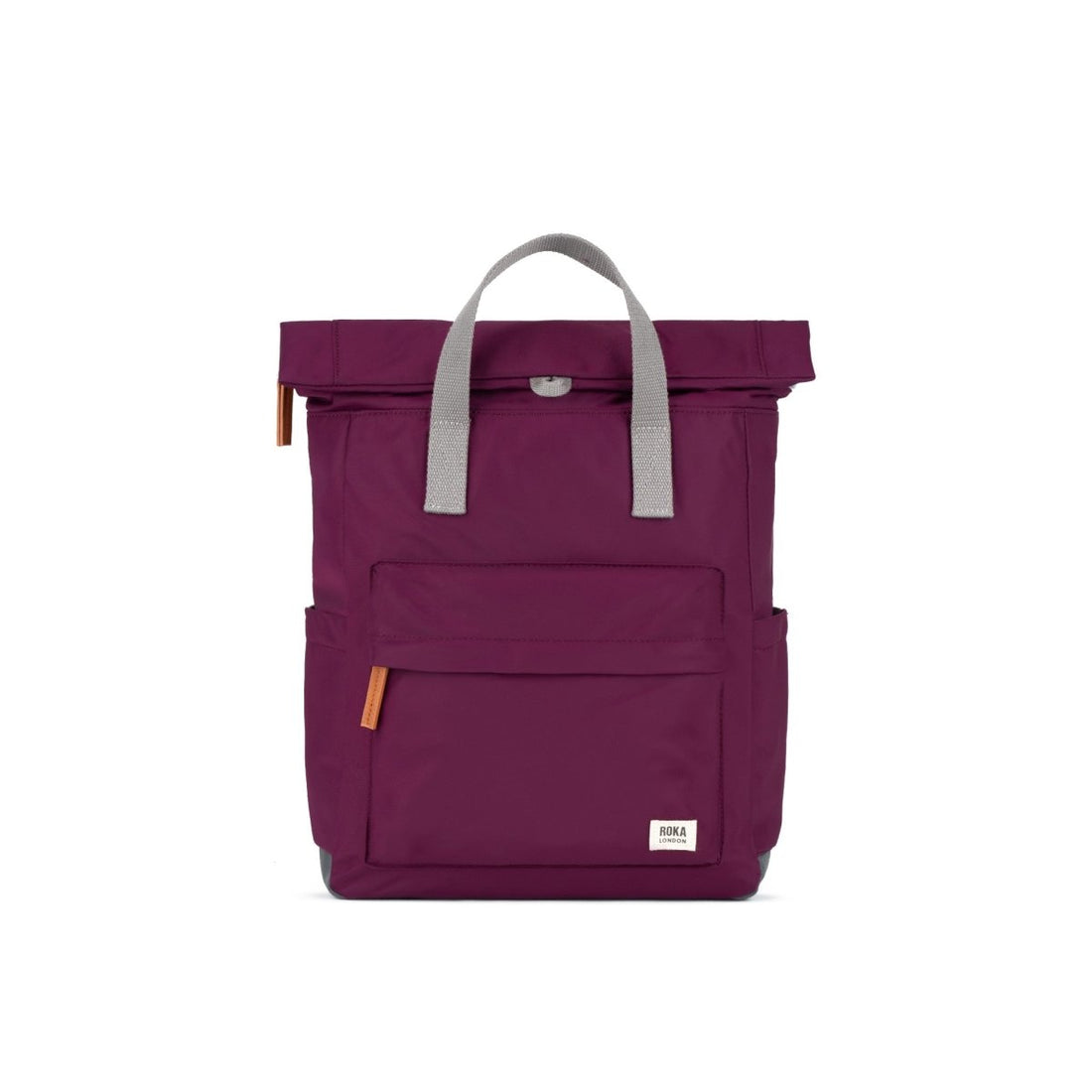 Canfield Roll Top Backpack Small Recycled Nylon Ripstop - Royal Burgundy - RUTHERFORD & Co
